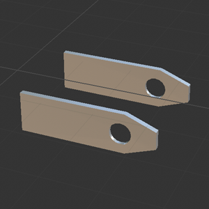 Duplicated the previous shape, added a hole using the boolean tool, and added colour.