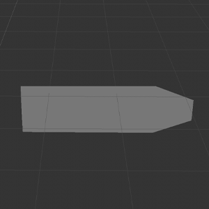 Created this shape to attach to the charging cube using the polygon tool.