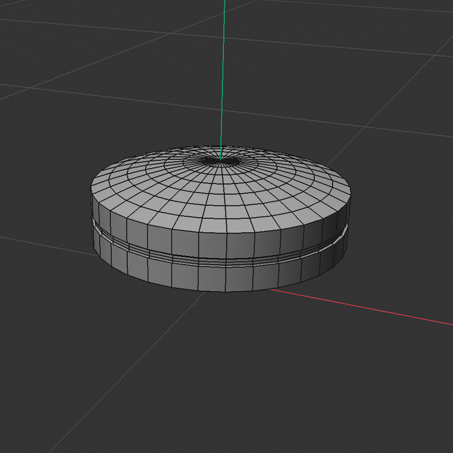 Modelled the basic shape of my chapstick container, using cylinders.